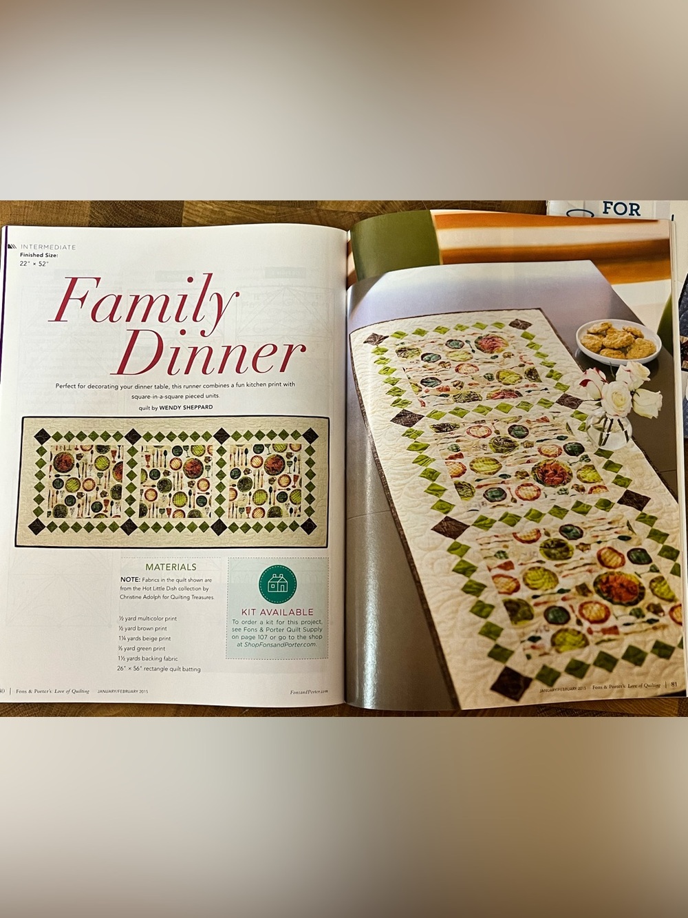 Set of 6 - Love of Quilting Magazines - 2015 Collection. - Picture 6 of 10